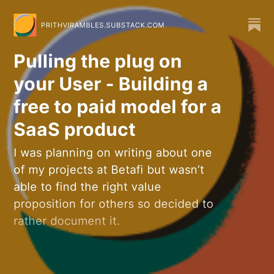 Pulling the plug on your user (monetisation)